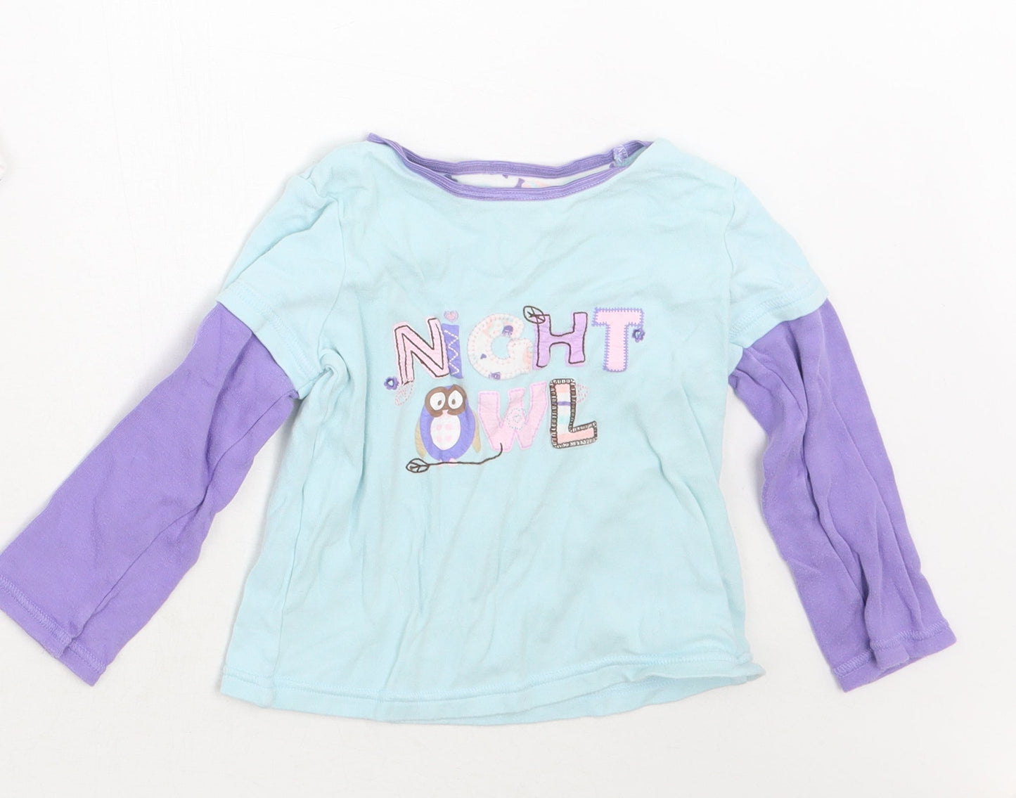 Mothercare Girls Purple   Basic T-Shirt Size 2 Years