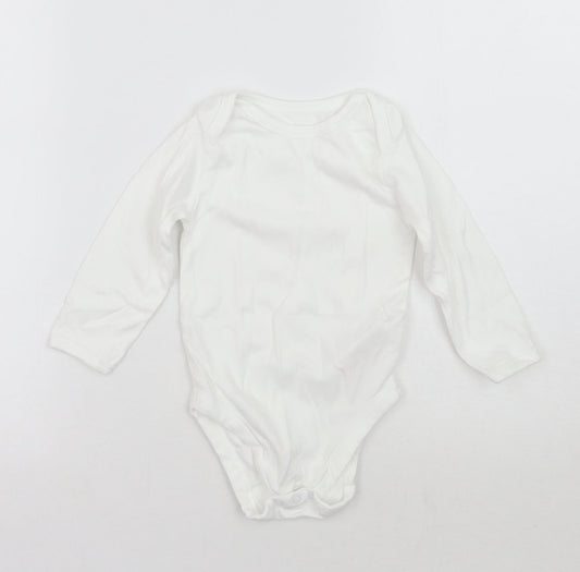 Mothercare Girls White   Babygrow One-Piece Size 18-24 Months