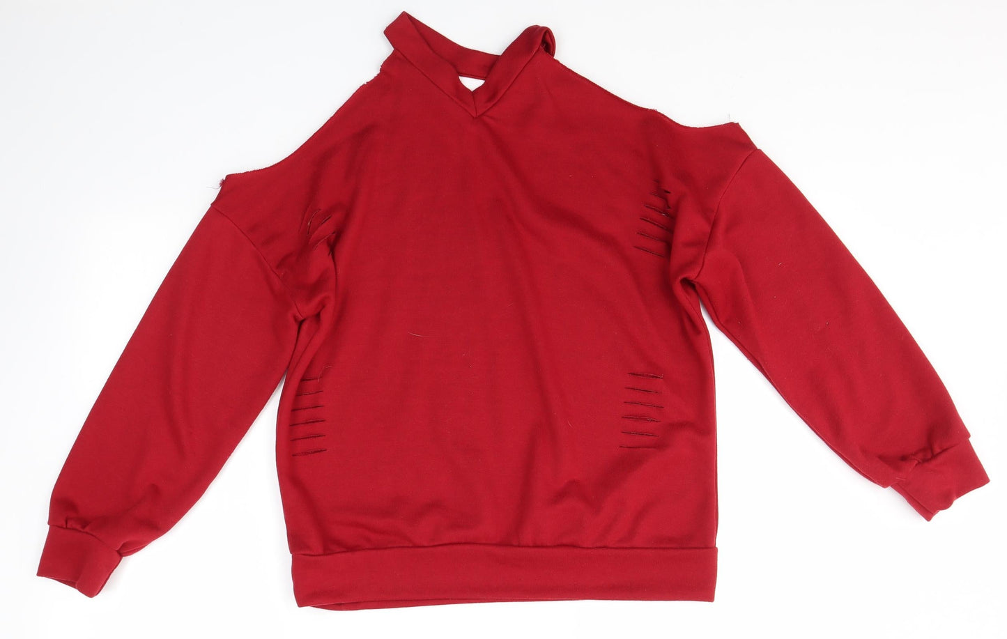 Yoins Womens Red   Pullover Jumper Size M