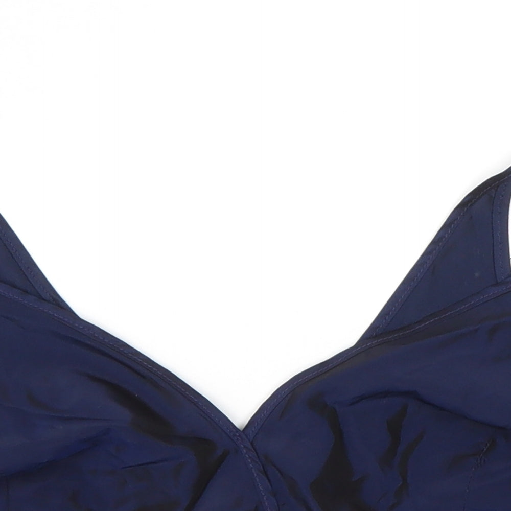 Wallis Womens Blue   Cropped Blouse Size 8