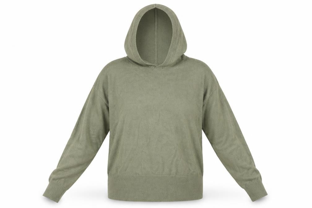 Select Womens Green   Pullover Hoodie Size S