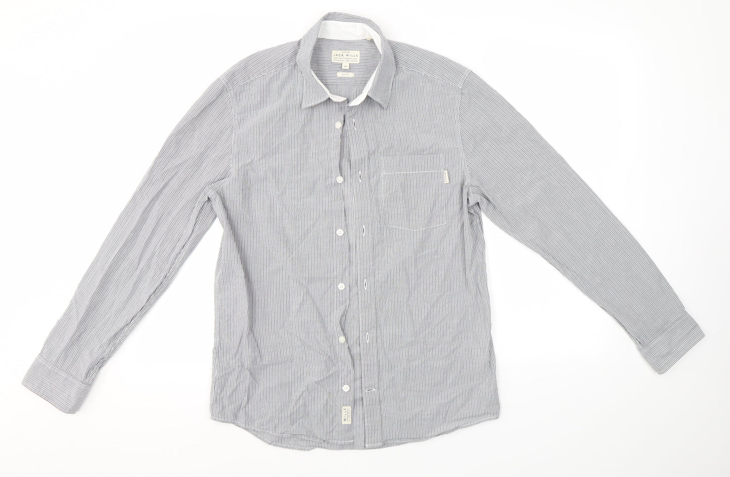 Jack Wills Womens Grey   Basic Button-Up Size XS