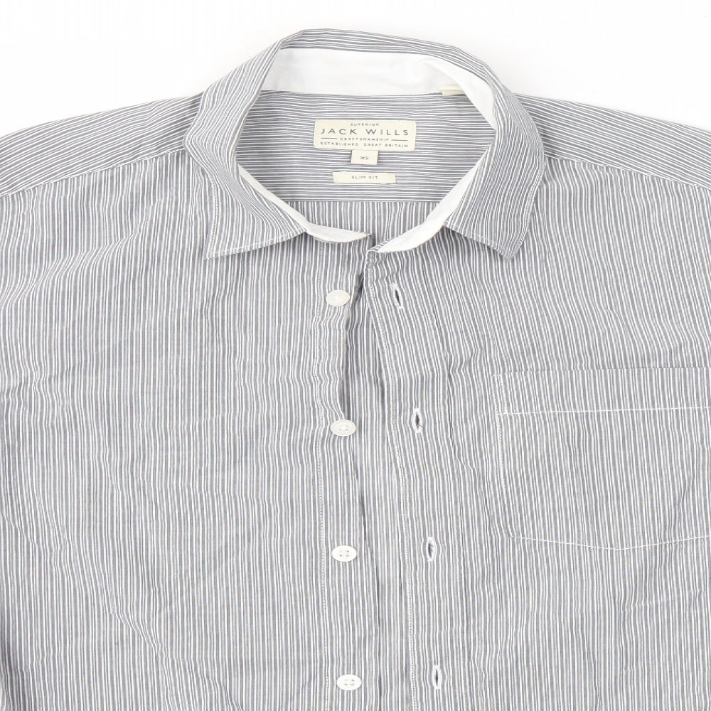 Jack Wills Womens Grey   Basic Button-Up Size XS