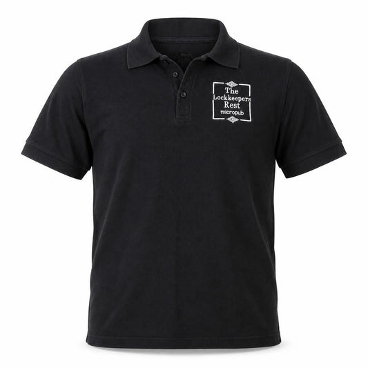 George Mens Black    Polo Size M  - The Lockkeepers Rest