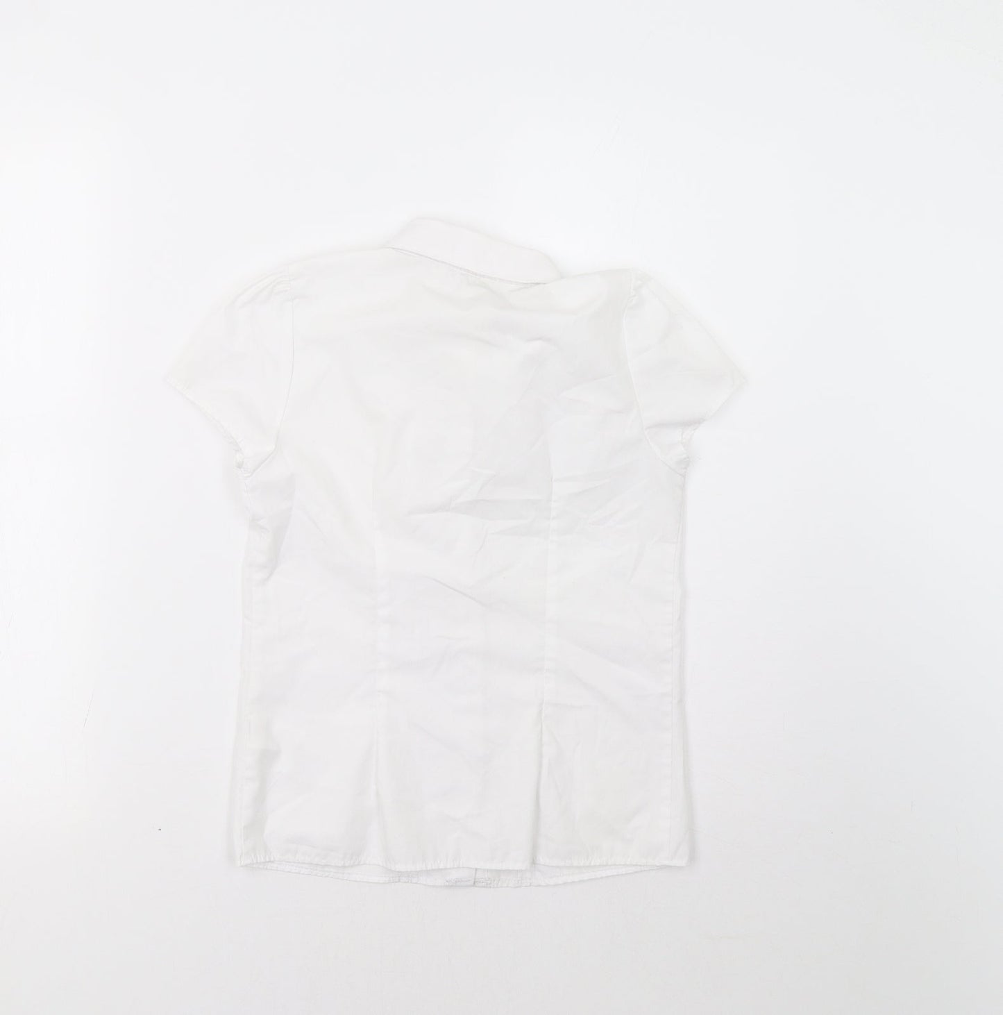 F&F Girls White   Basic Button-Up Size 9-10 Years