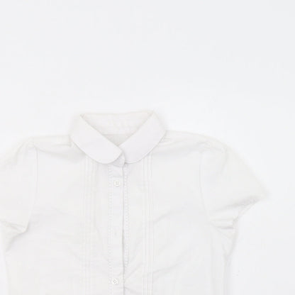 F&F Girls White   Basic Button-Up Size 9-10 Years