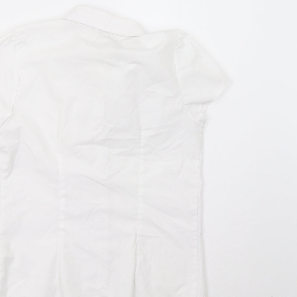 F&F Girls White   Basic Button-Up Size 9-10 Years