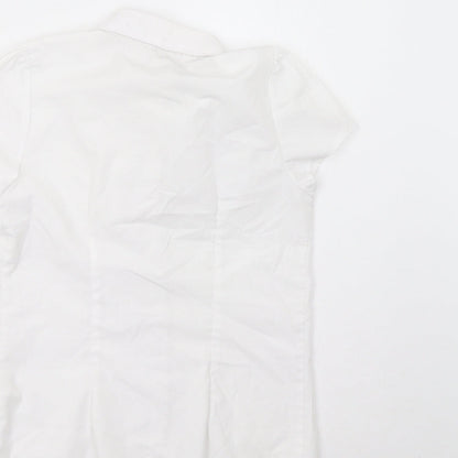 F&F Girls White   Basic Button-Up Size 9-10 Years