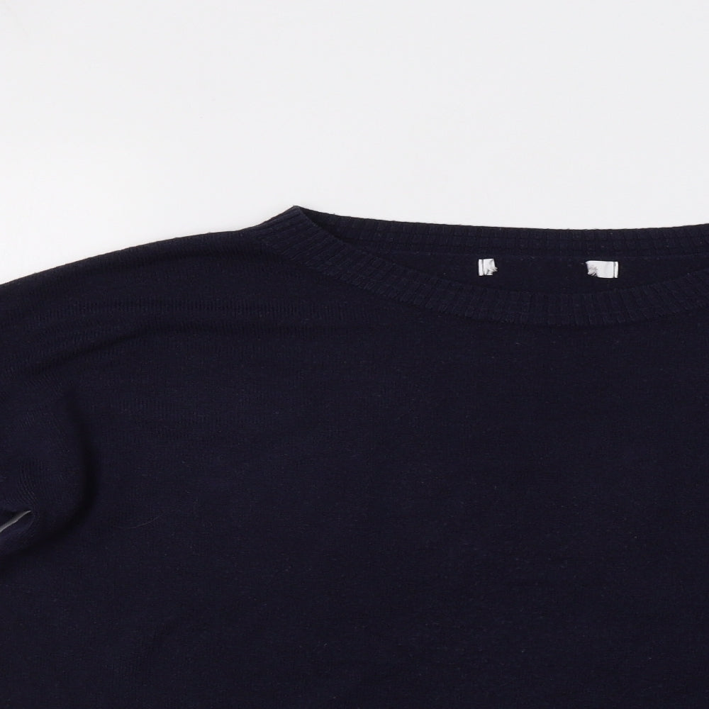 NEXT Womens Blue   Henley Jumper Size M