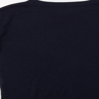 Next Womens Blue   Henley Jumper Size M