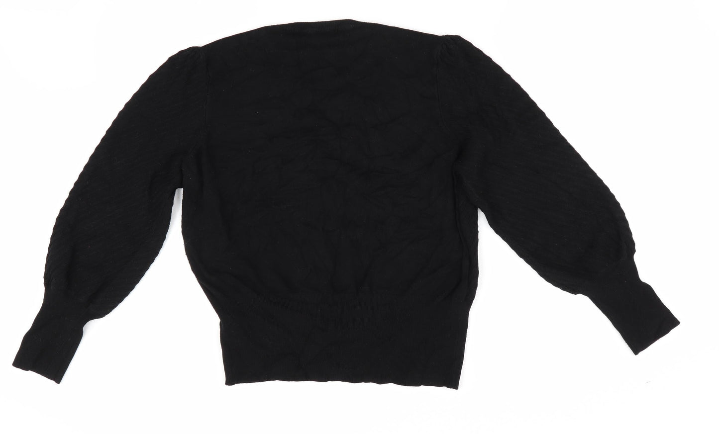Marks and Spencer Womens Black Striped  Pullover Jumper Size 18