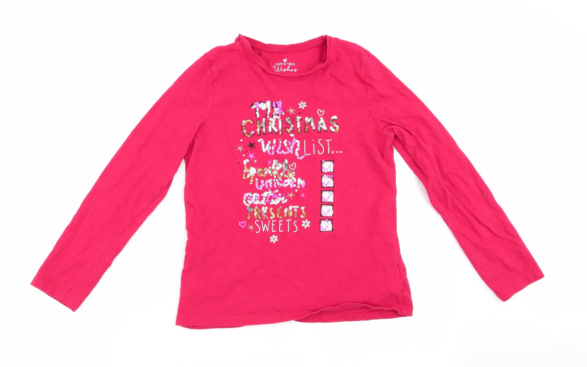 F&F Girls Red Solid   Pyjama Top Size 10-11 Years  - My Christmas wish list ...