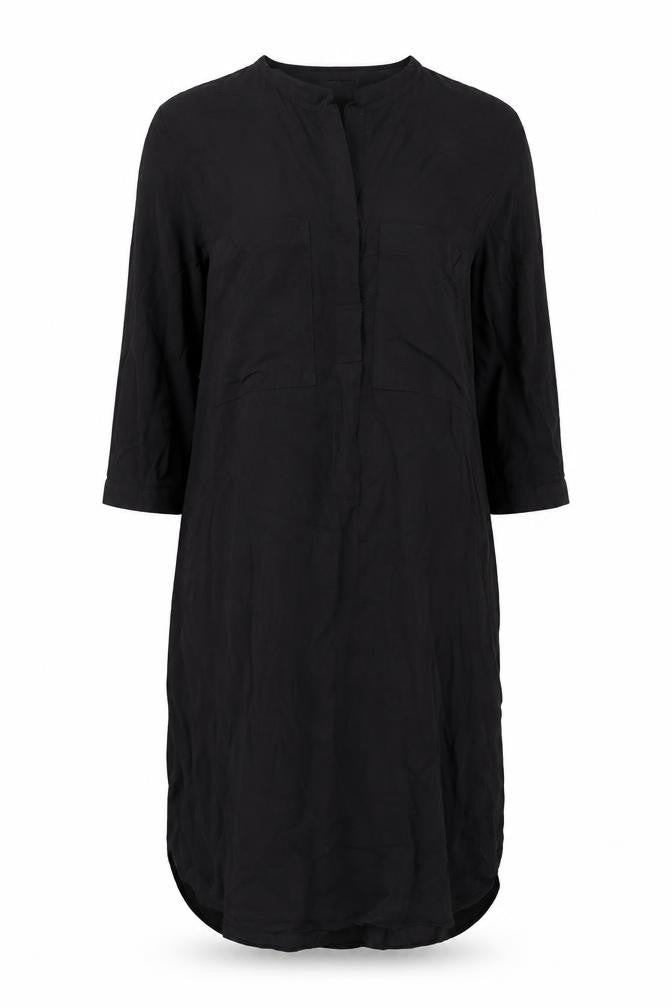 H&M Womens Black   Shirt Dress  Size 10  - Pullover Style
