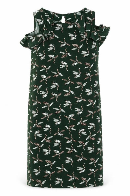 Next Womens Grey Floral  Pencil Dress  Size 8