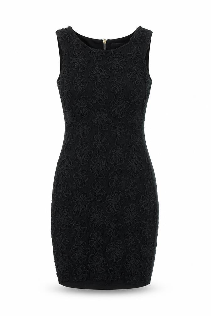 Agenda Womens Black Floral  Pencil Dress  Size 8
