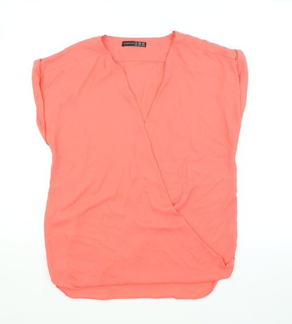 Atmosphere Womens Red   Basic Blouse Size 8