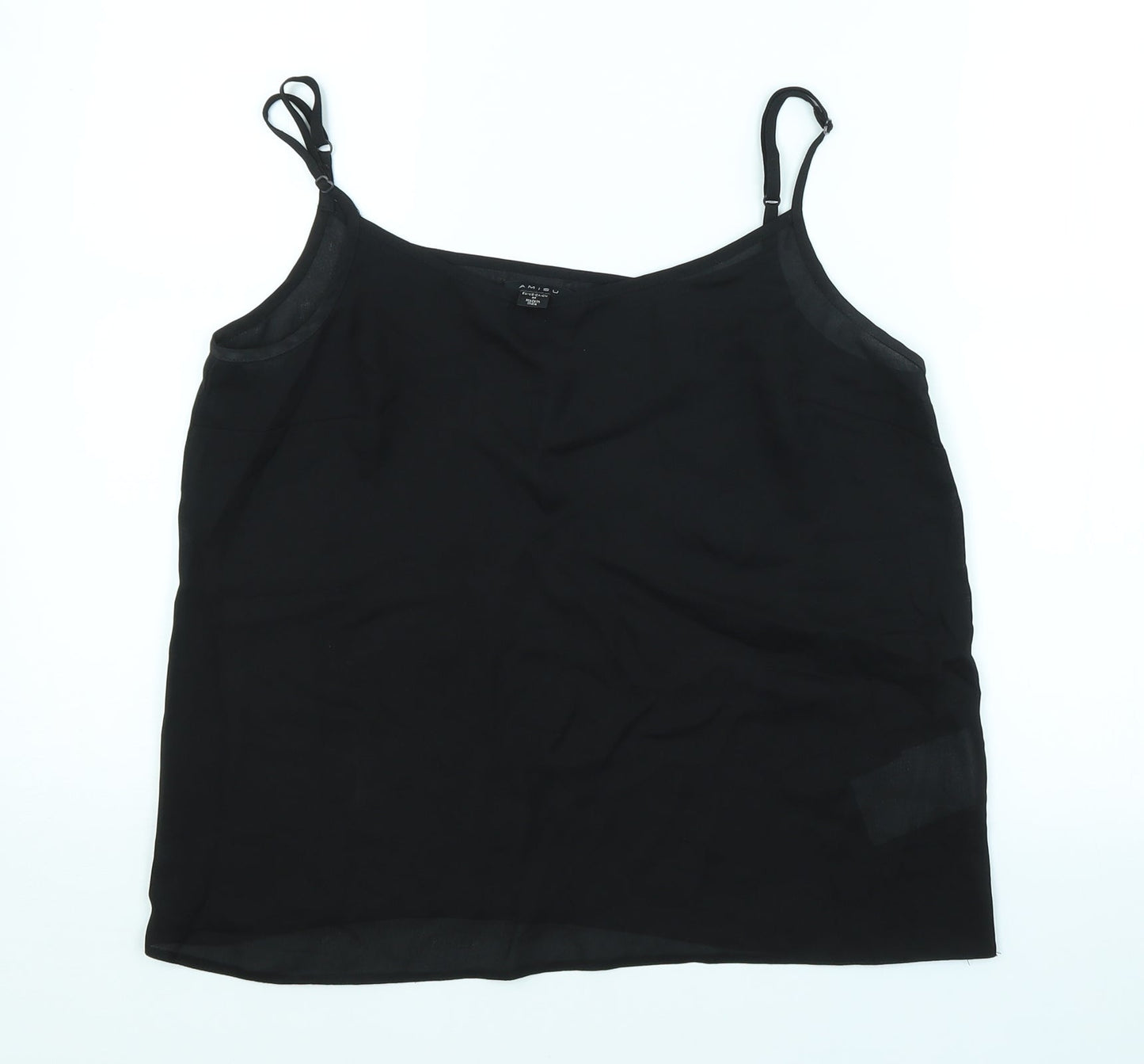 Amisu Womens Black   Basic Tank Size M