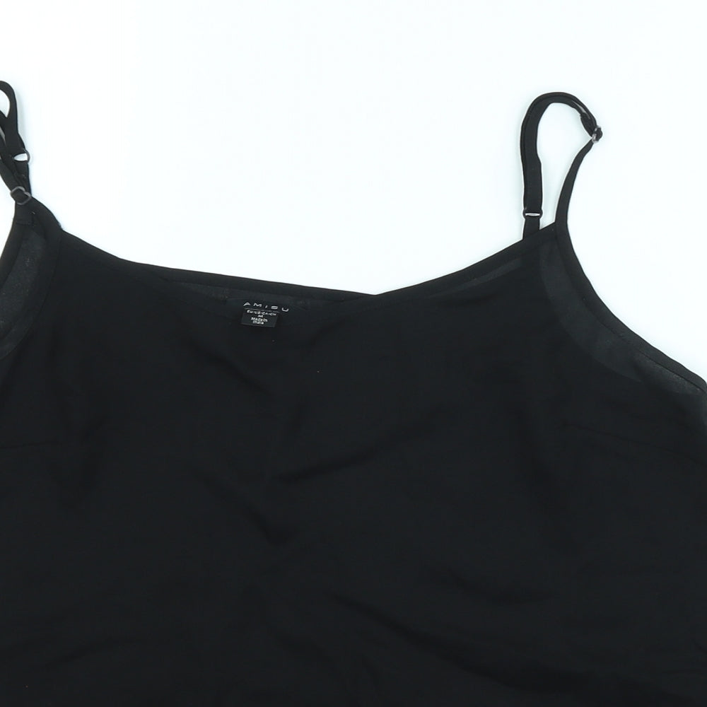 Amisu Womens Black   Basic Tank Size M