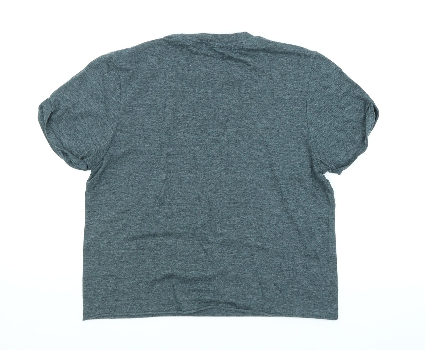 Miss Selfridge Womens Grey   Cropped T-Shirt Size S