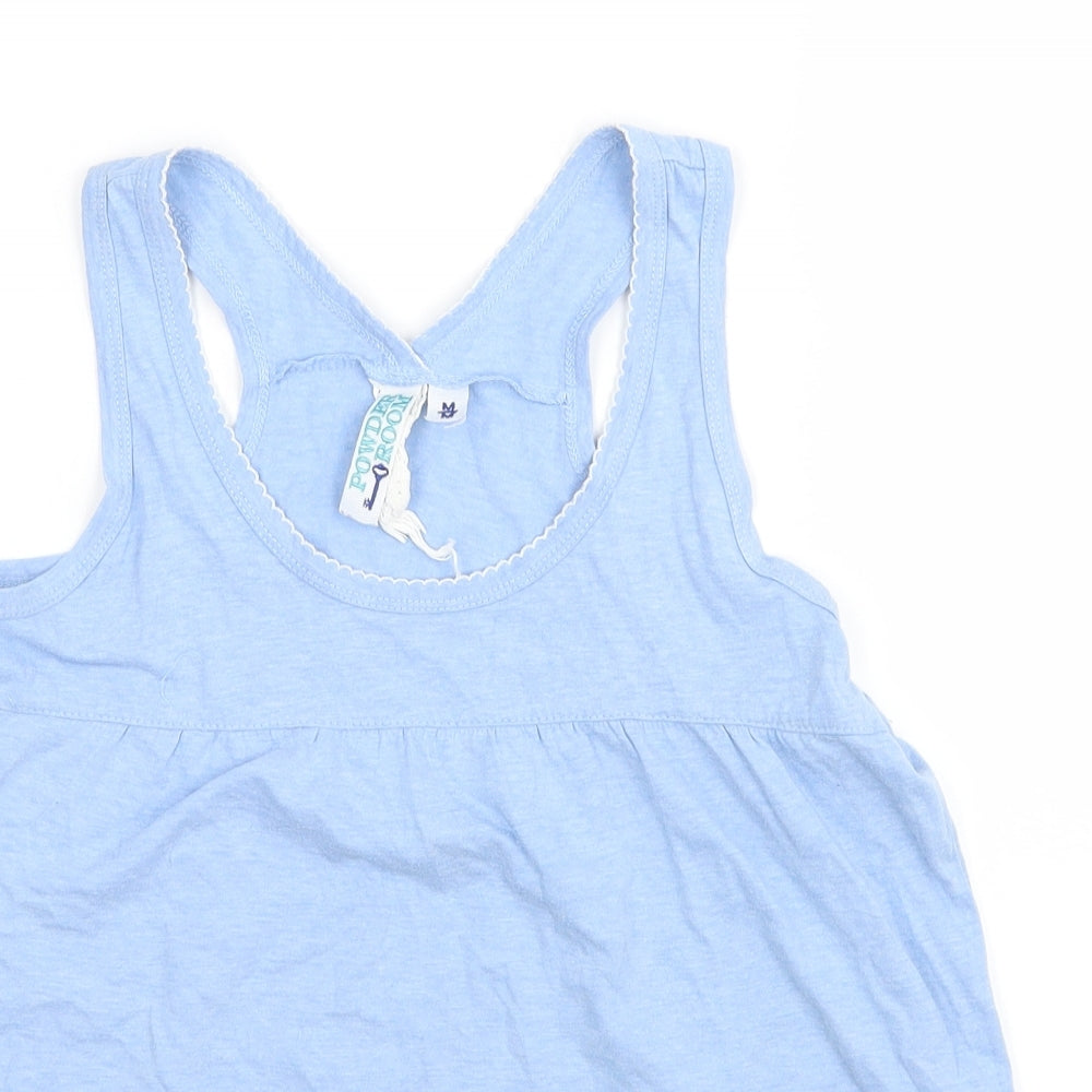 Powder Room Womens Blue   Basic Tank Size M