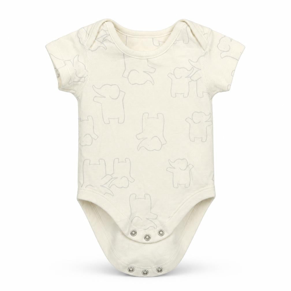 Marks & Spencer Baby White Animal Print  Leotard One-Piece Size 0-3 Months
