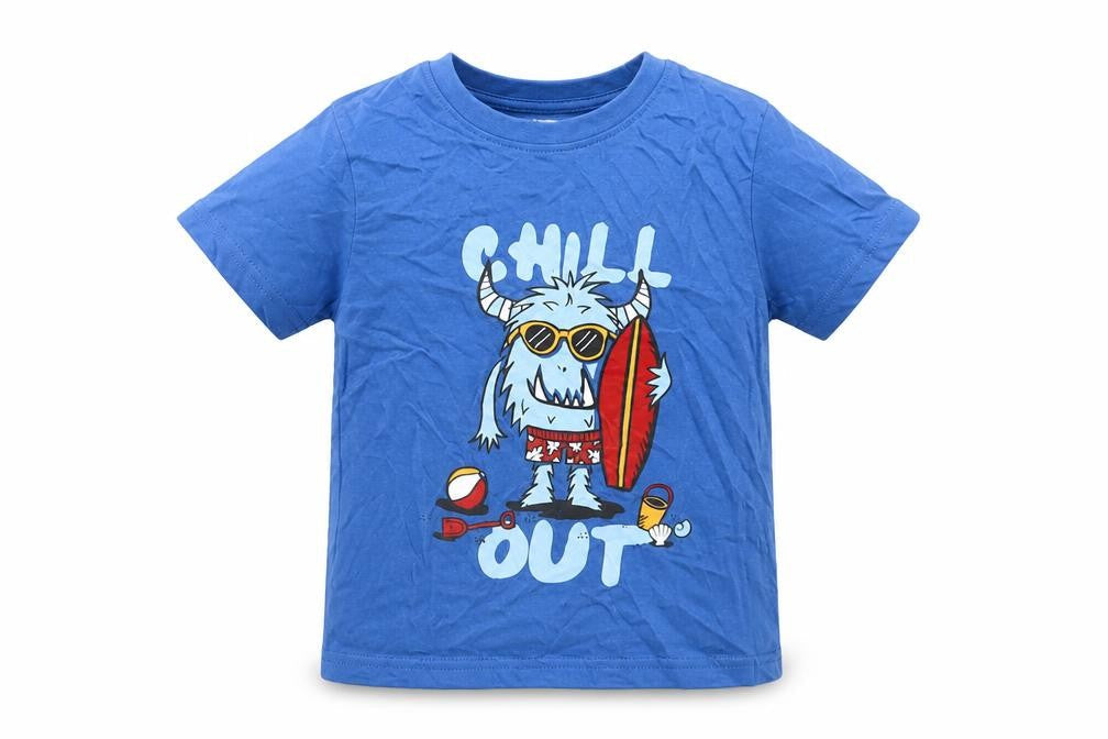 Primark Boys Black   Basic T-Shirt Size 3-4 Years  - Monster