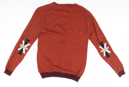Preloved Scotch & Soda Mens Brown   Pullover Jumper - Back