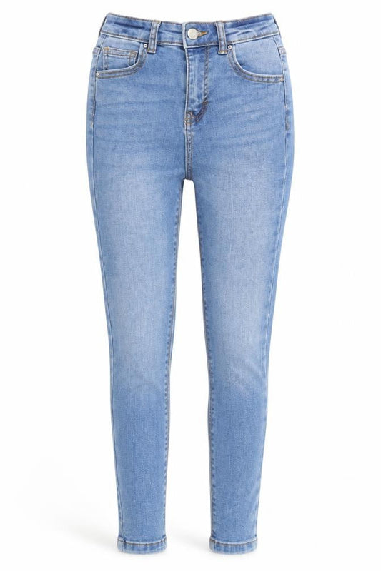 Denim & Co. Womens Blue   Skinny Jeans Size 6 L28 in