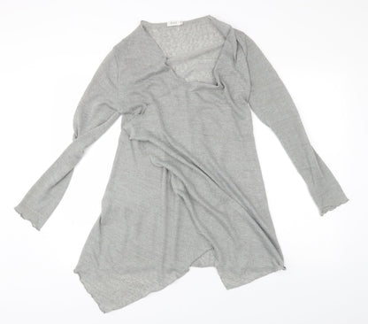 Quiz Womens Grey   Wrap Jumper Size 12