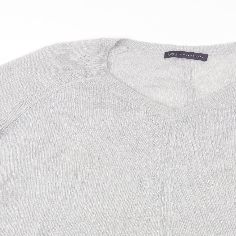 M&S Womens Grey   Pullover Jumper Size 12