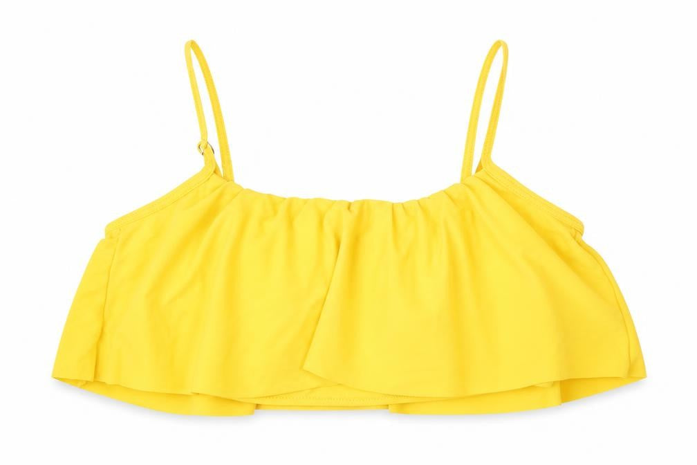 Preworn Womens Yellow   Cropped Blouse Size S