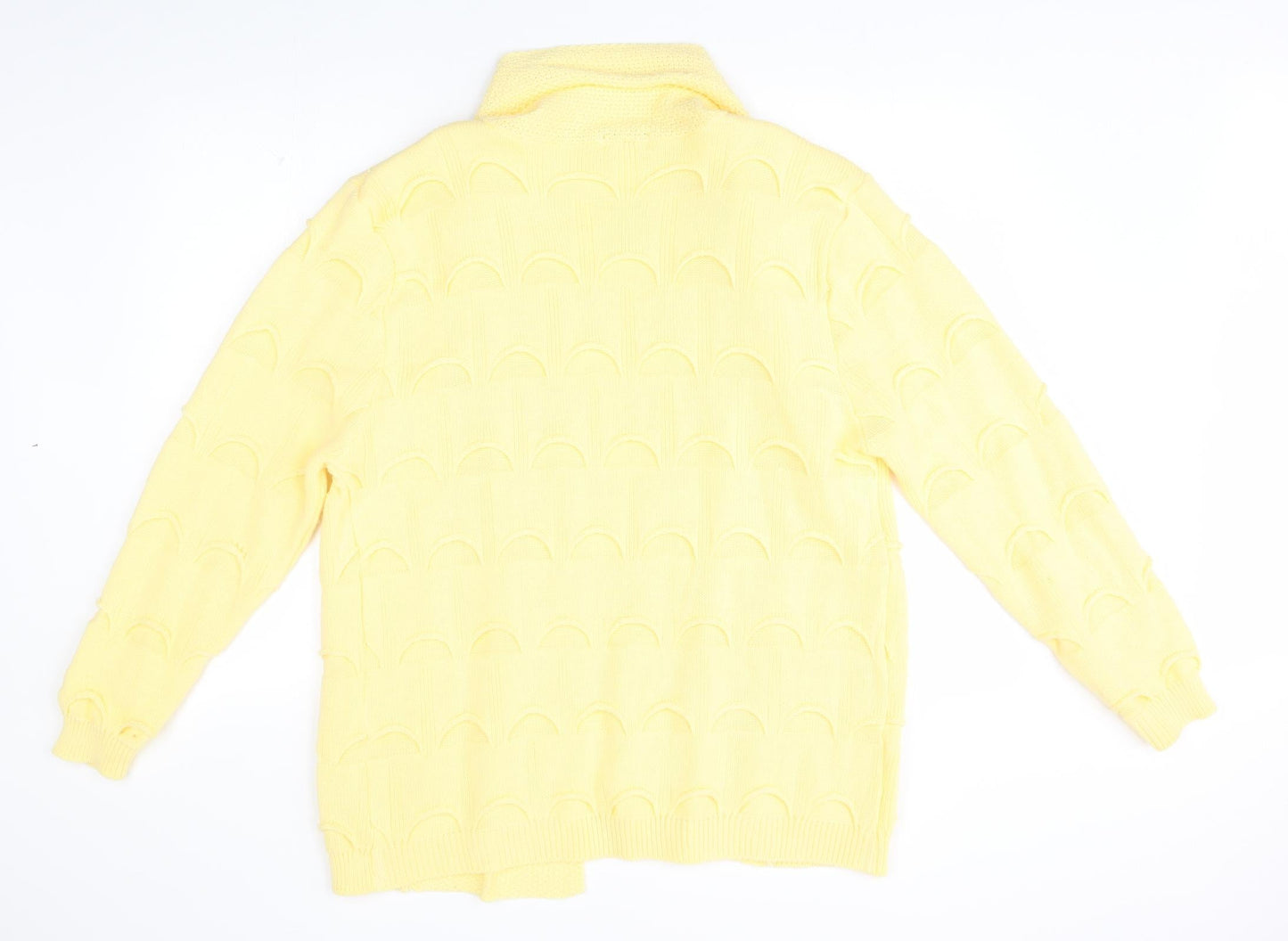 lady ice Womens Yellow   Cardigan Jumper Size L