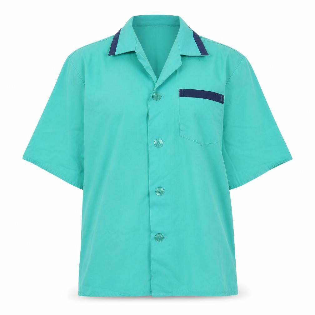 Royal  Class Womens Green   Basic Button-Up Size L