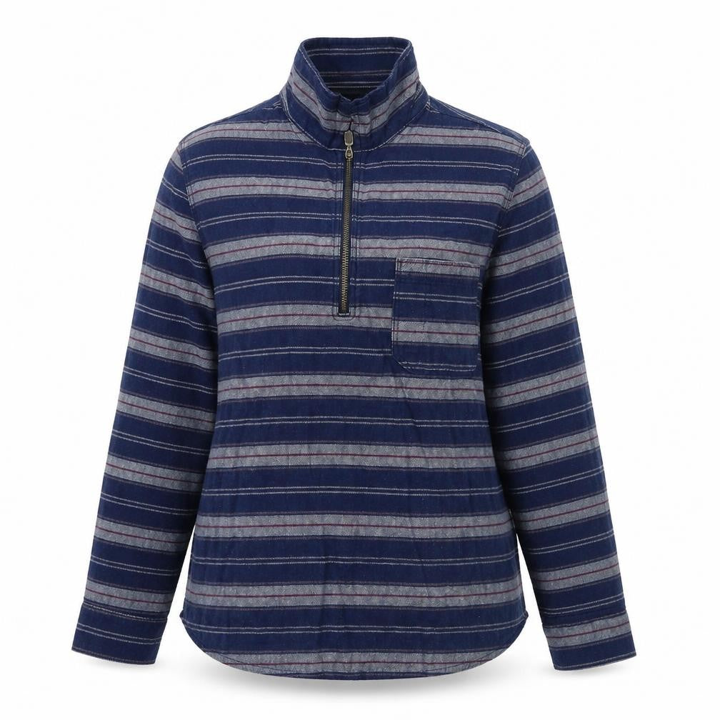 Topshop Womens Blue Striped  Pullover Sweatshirt Size 8
