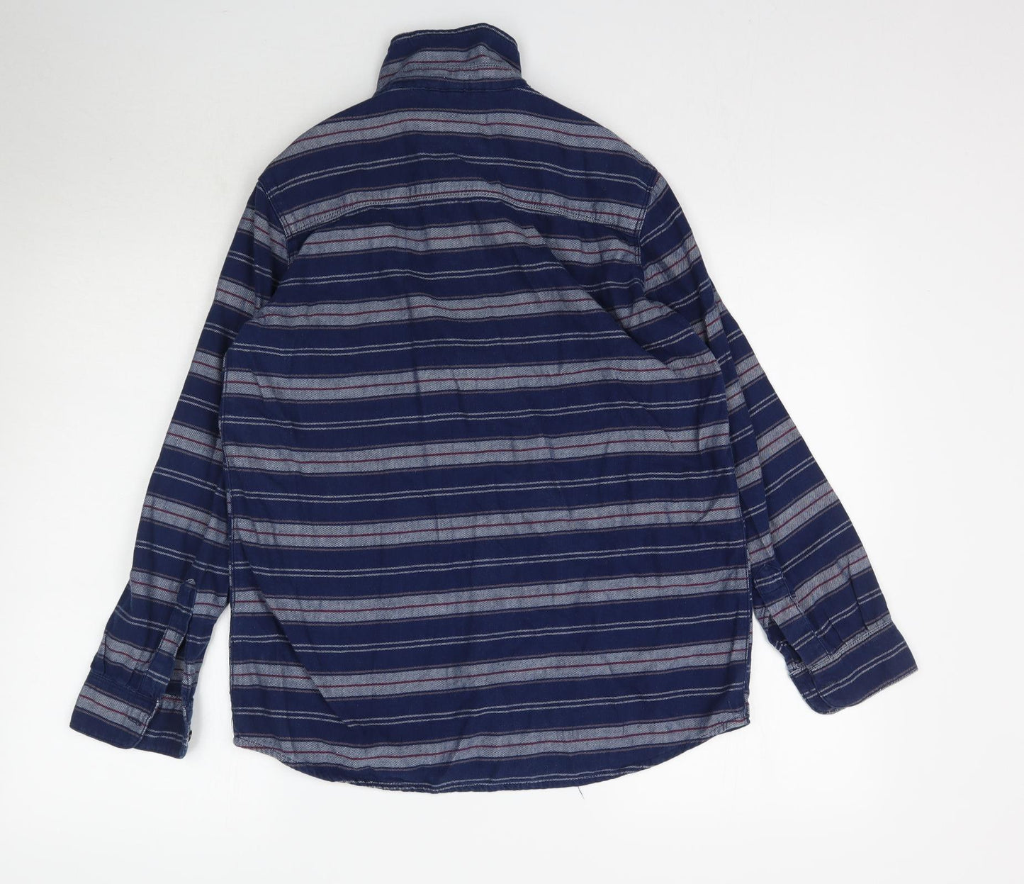 Topshop Womens Blue Striped  Pullover Sweatshirt Size 8