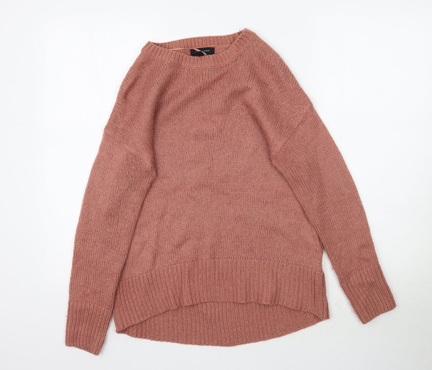 New Look Womens Pink  Knit Pullover Jumper Size S