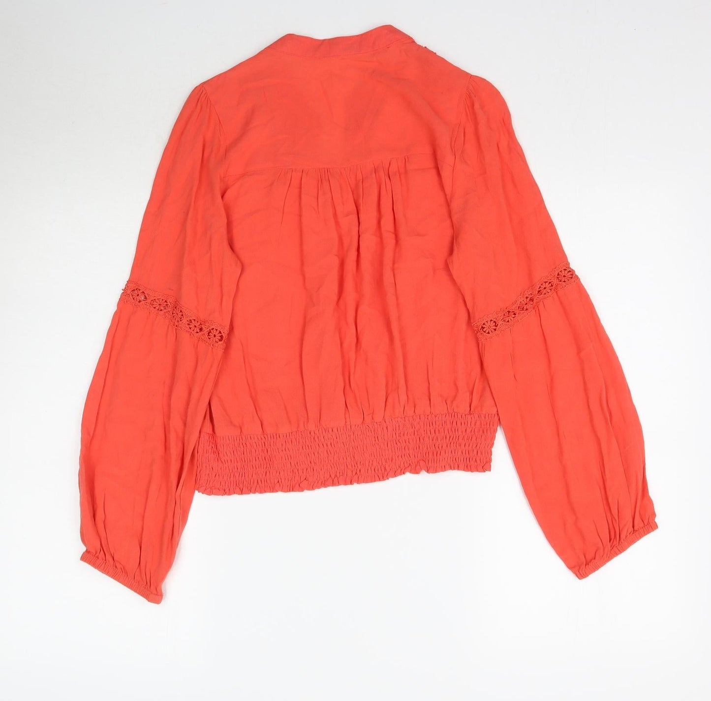 EM Womens Orange   Basic Blouse Size M  - Coral