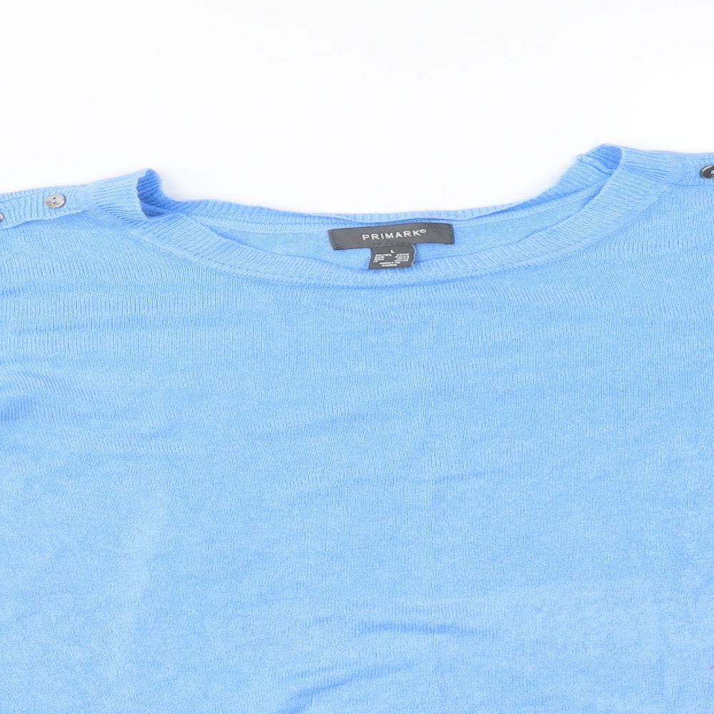 Primark Womens Blue   Pullover Sweatshirt Size L