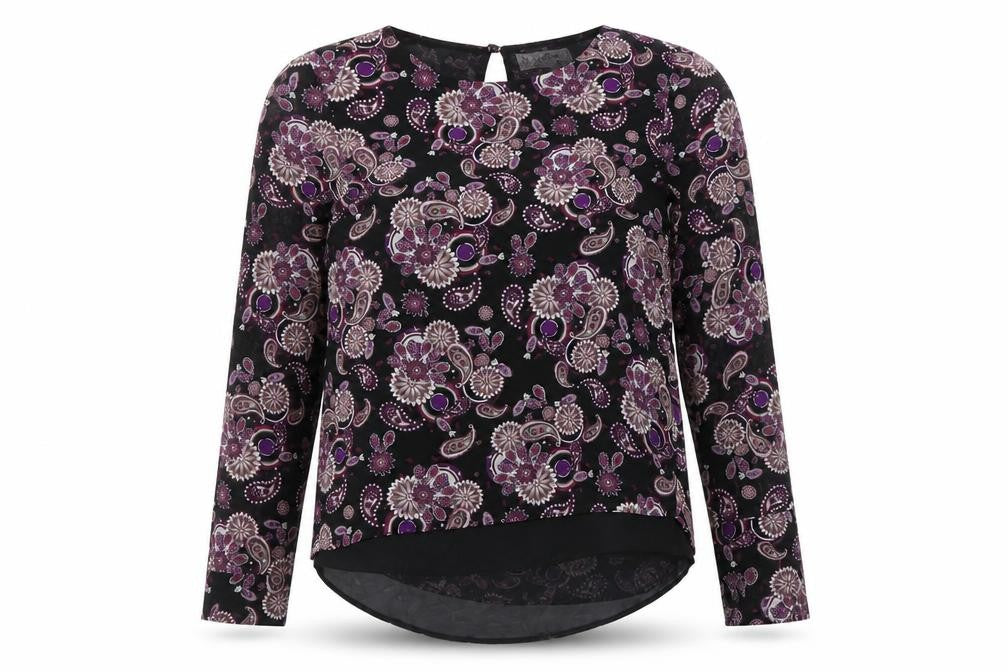 MIRUMI Womens Multicoloured Paisley  Basic Blouse Size 10