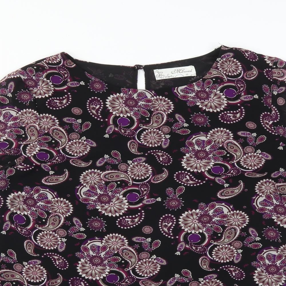 MIRUMI Womens Multicoloured Paisley  Basic Blouse Size 10