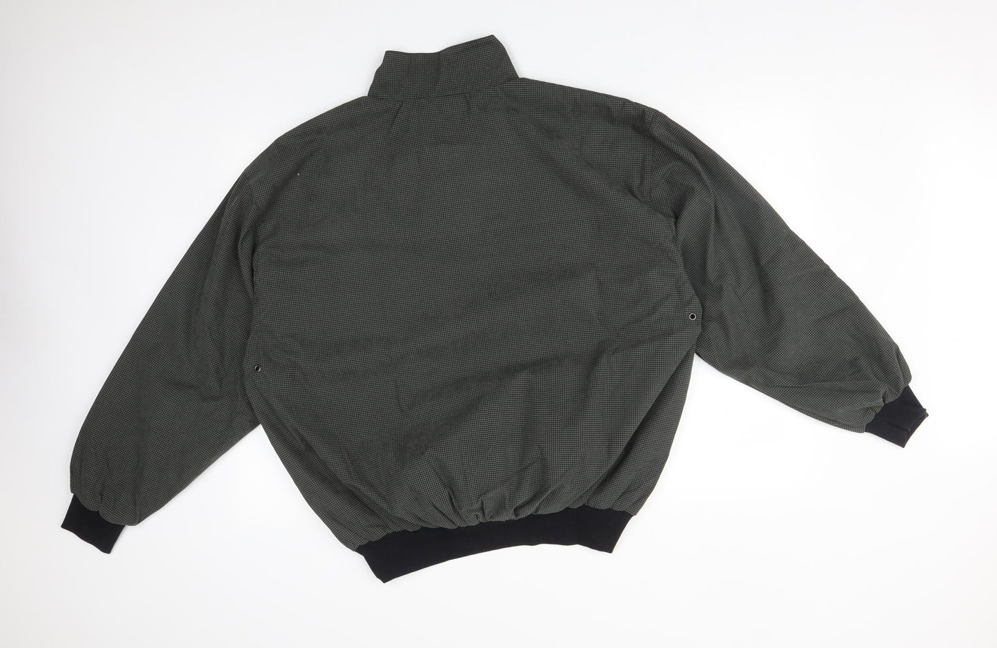 MAN Mens Green Houndstooth  Bomber Jacket Jacket Size M