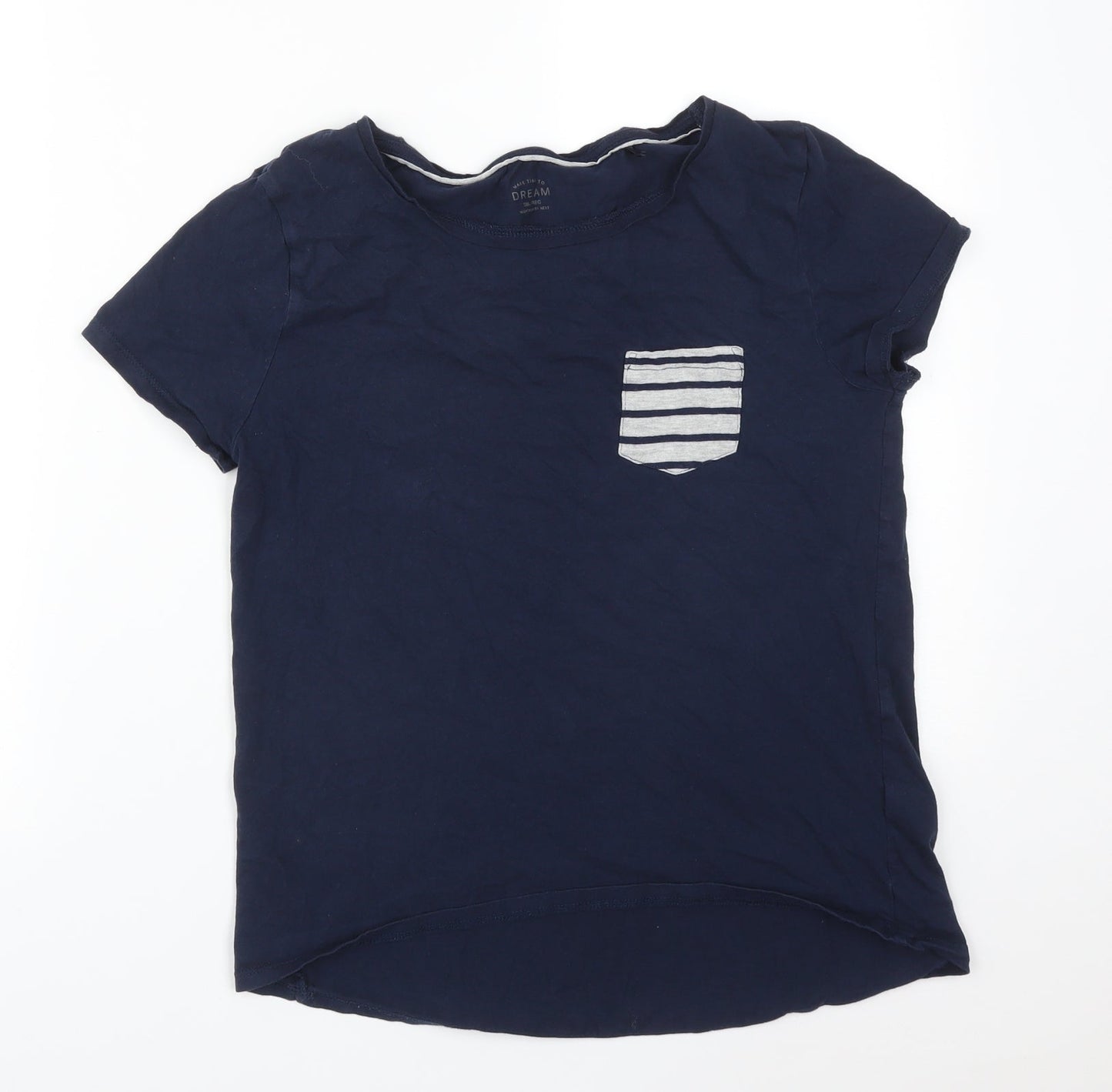 NEXT Womens Blue Solid   Pyjama Top Size S