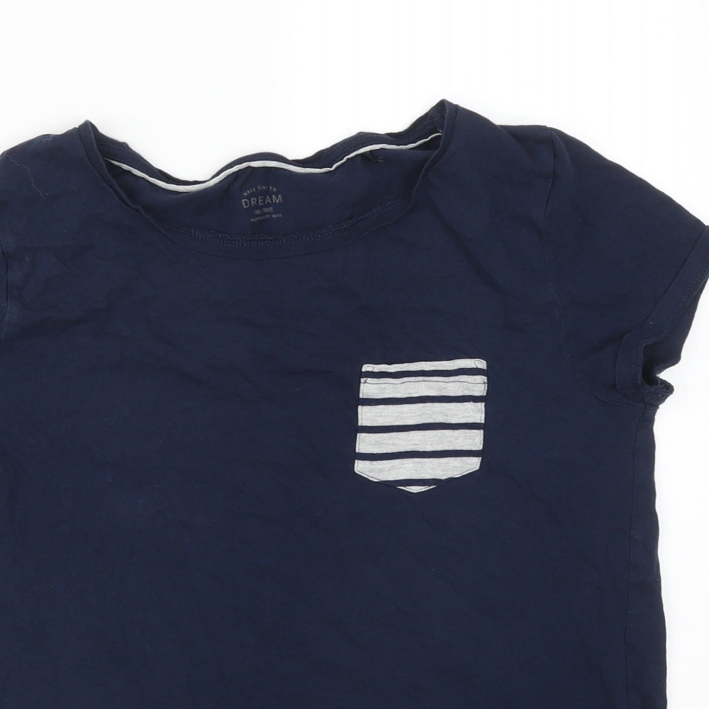 NEXT Womens Blue Solid   Pyjama Top Size S