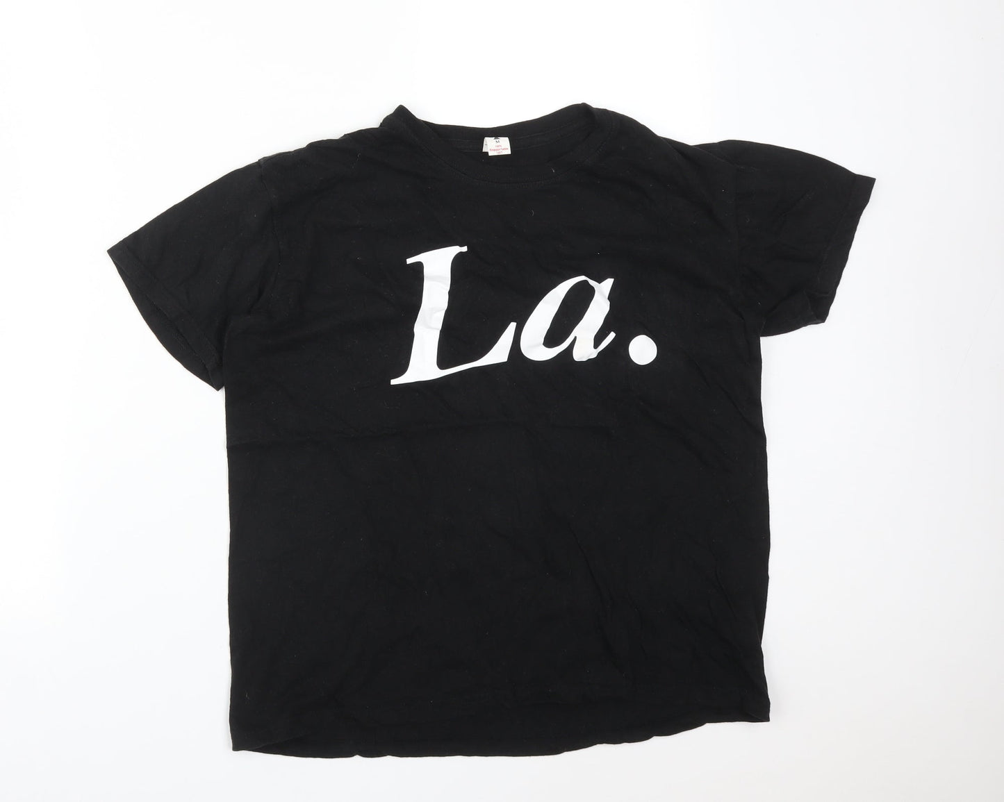 Club Womens Black   Basic T-Shirt Size M  - LA.