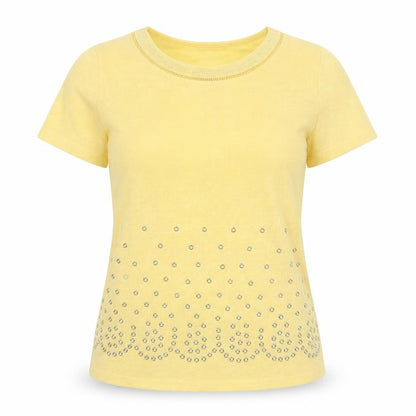 Next Womens Yellow   Basic T-Shirt Size S