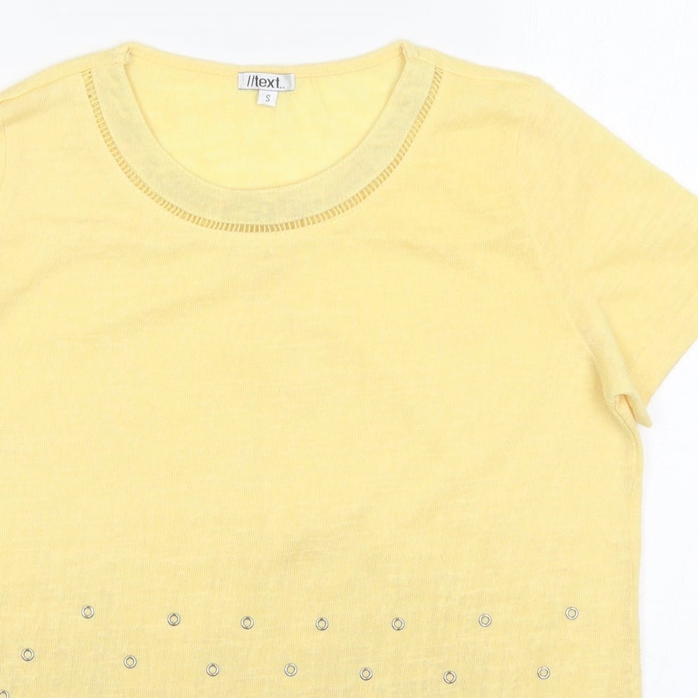 NEXT Womens Yellow   Basic T-Shirt Size S