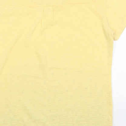 Next Womens Yellow   Basic T-Shirt Size S