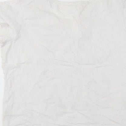 Pep&Co Womens White   Basic T-Shirt Size 12