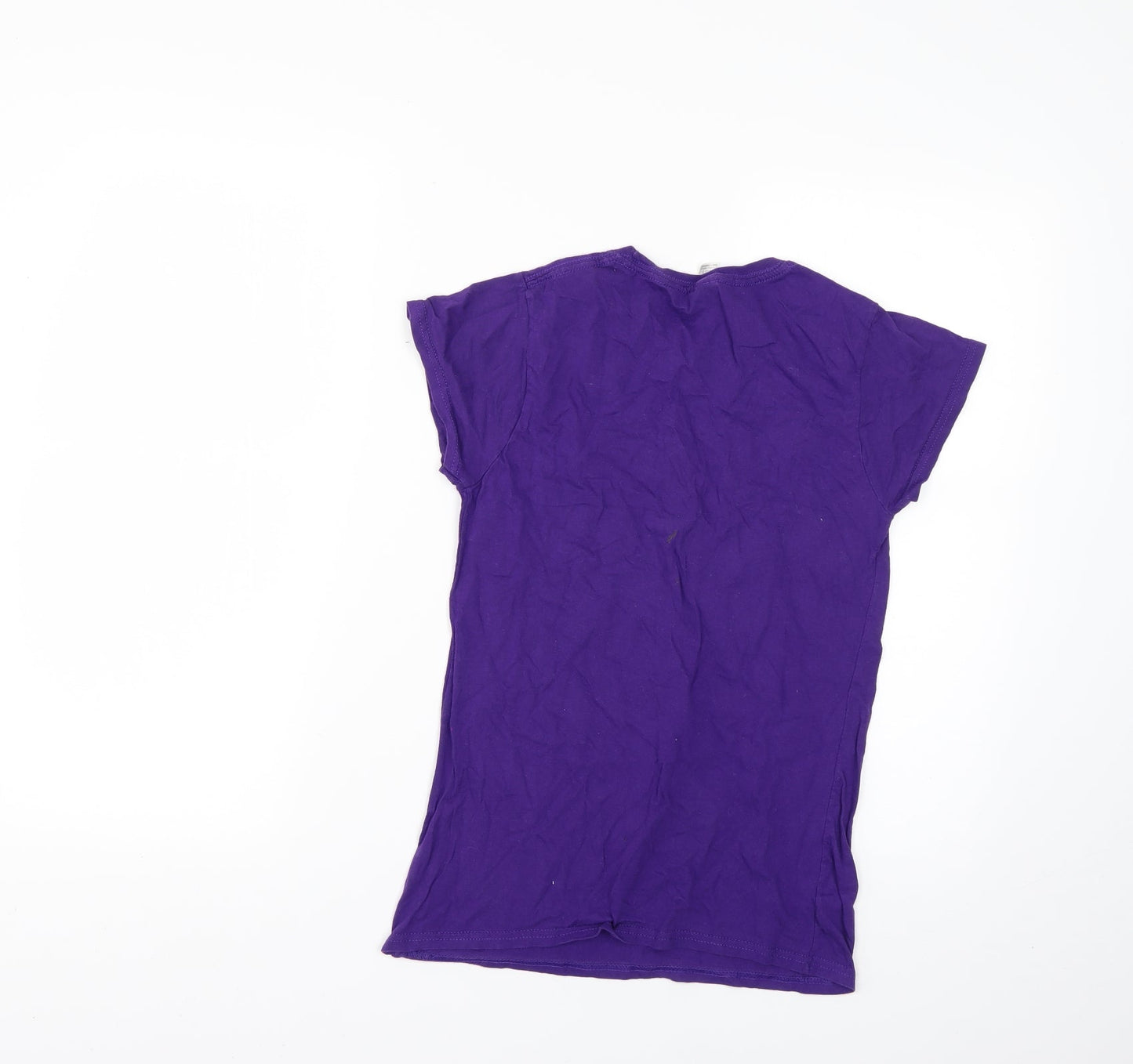Gildan Womens Purple   Basic T-Shirt Size S