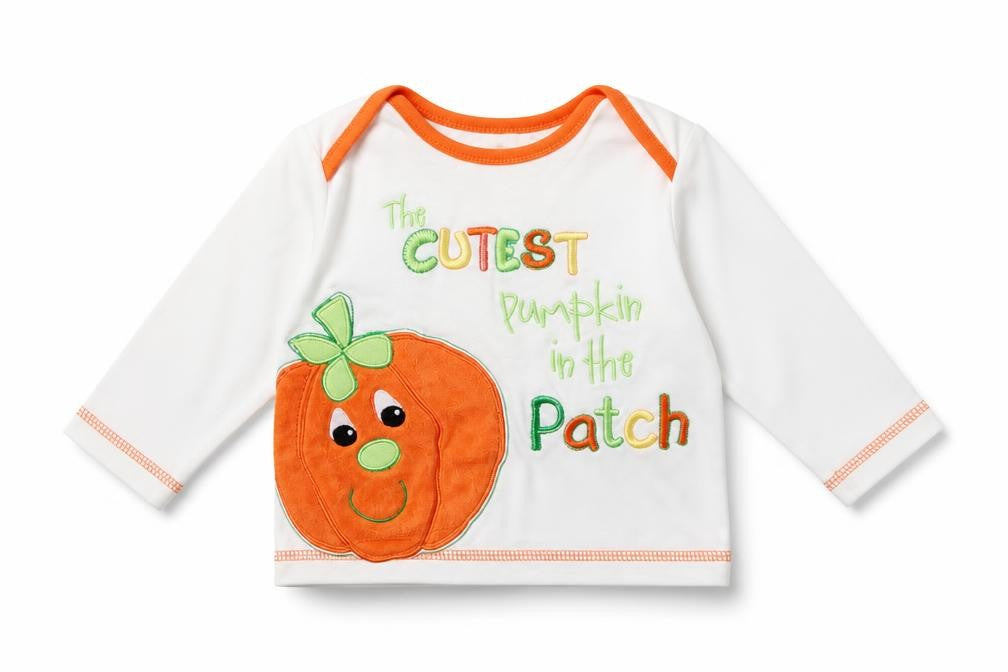 George Baby White Geometric  Basic T-Shirt Size 0-3 Months